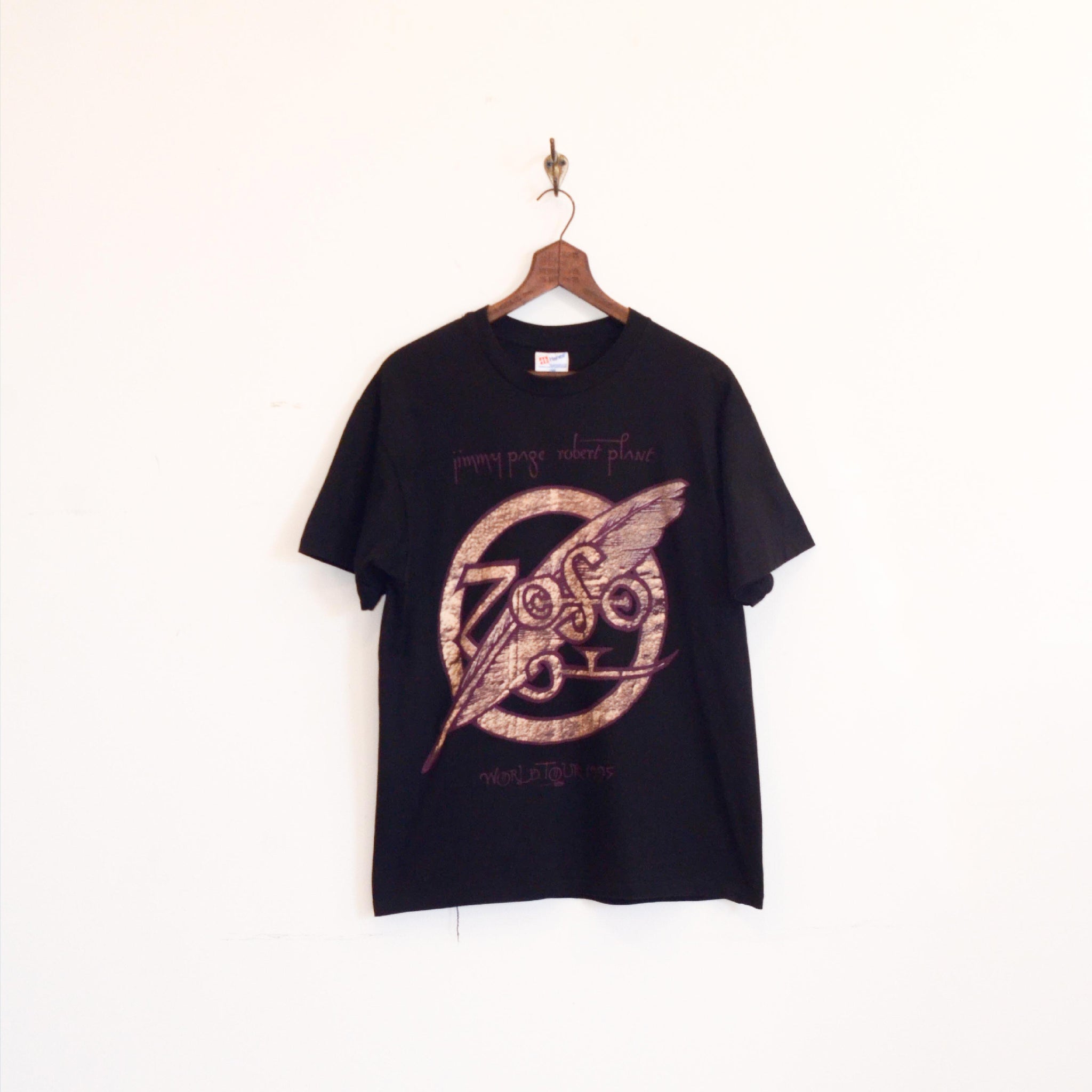 90s Jimmy Page & Robert Plant tシャツ L-