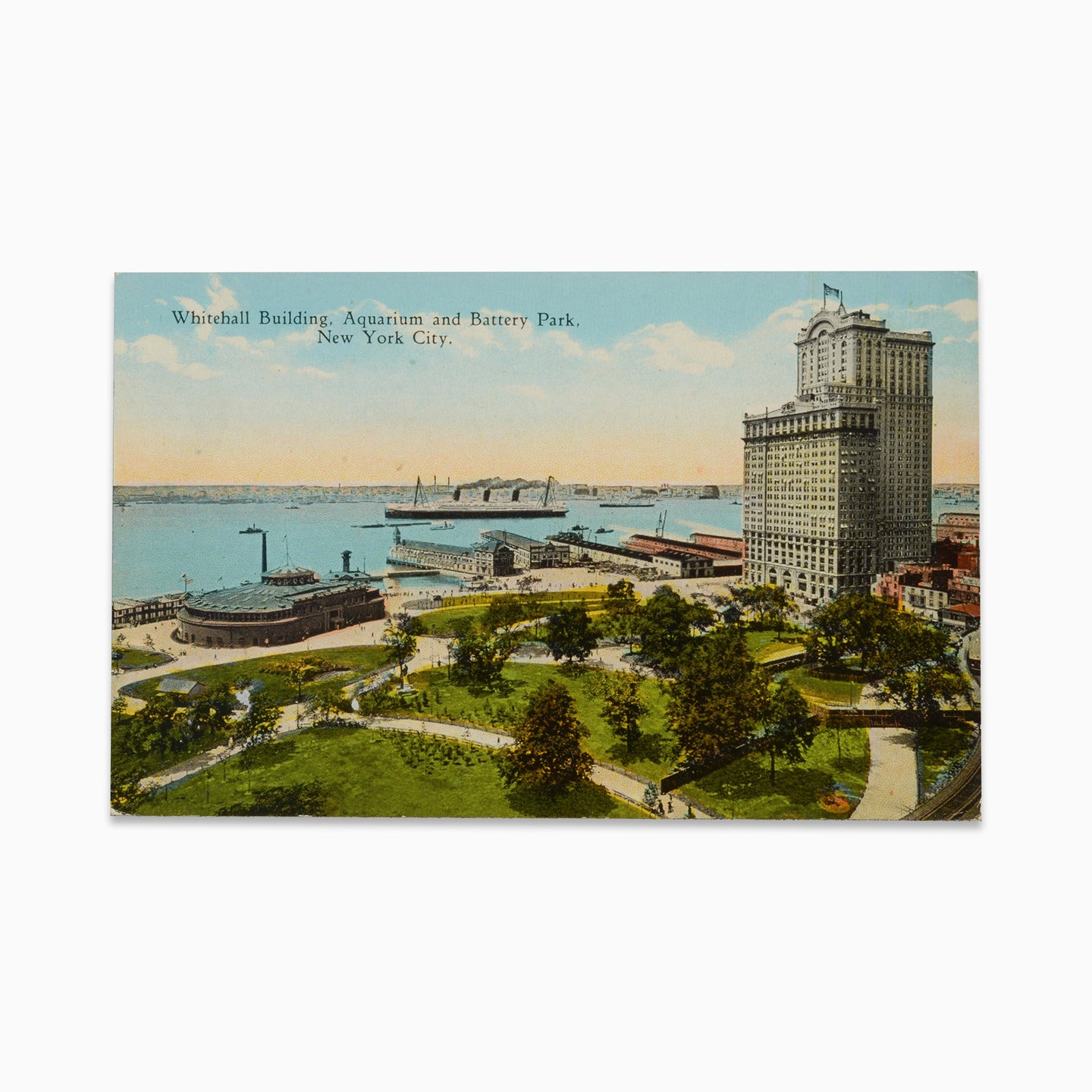 Vintage Post Card - Battery Park