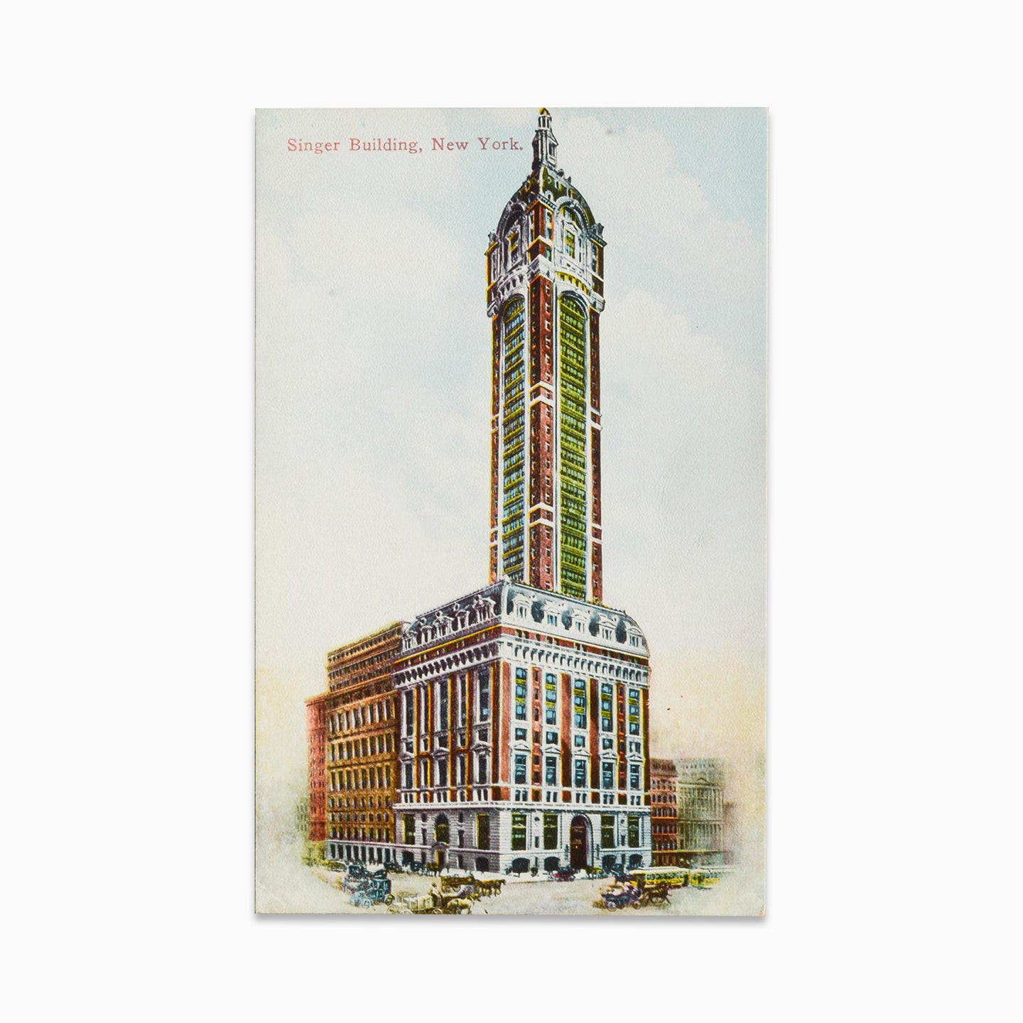 Vintage Post Card - Singer Building, New York