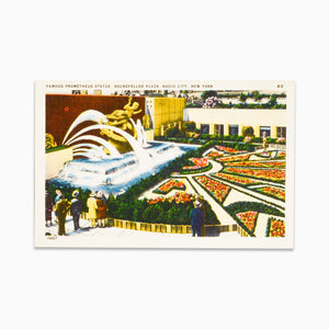Vintage Post Card - Rockefeller Plaza